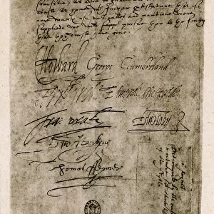 Resolution of Council of War for pursuit of Spanish Armada