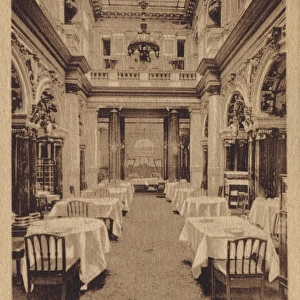 The restaurant at the Continental Hotel Berlin, 1920s