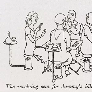 Revolving table seat / W H Robinson