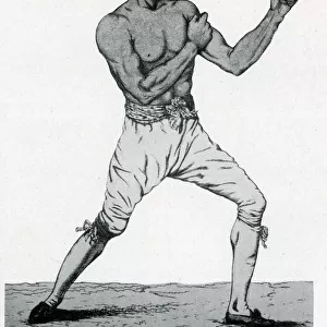 Bill Richmond, boxer, in action
