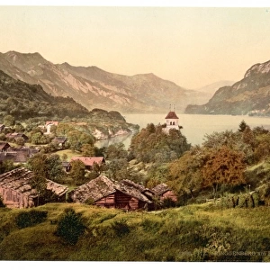 Ringgenberg and Brienz Lake, Bernese Oberland, Switzerland