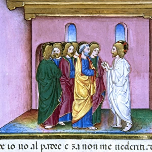 Risen Jesus announces to the disciples the coming of the Hol