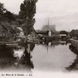 River Somme at Amiens, Northern France