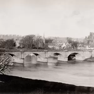 The River Tweed and the town of Kelso, Scotland