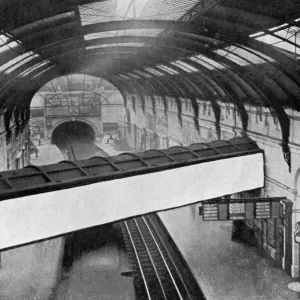 The River Westbourne running through Sloane Square tube stat