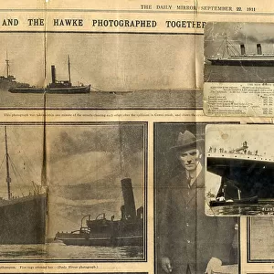 RMS Olympic and HMS Hawke, Daily Mirror cuttings