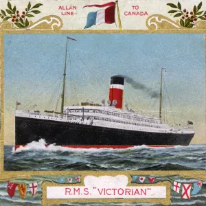 RMS Victorian - Allan Line - Route to Canada