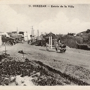 Road into Ouezzan (Ouazzane), Morocco