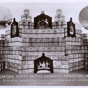 Robert Falcon Scott and his Frys Cocoa and Chocolate supply