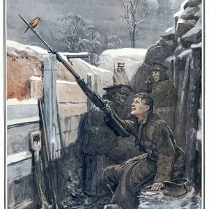 Robin in the trenches, WW1 by Philip Dadd