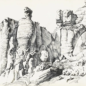 A rocky outcrop