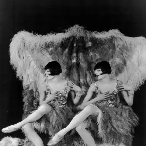 The Rocky Twins dressed in drag as the Dolly Sisters, Paris