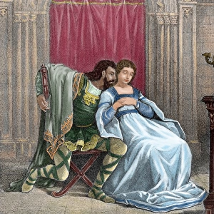 Roderic. Visigoth king (709-711). Roderic and Florinda (La C