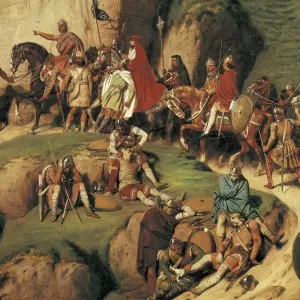 ROGER, Eug讥(1807 - 1840). Charlemagne crossing