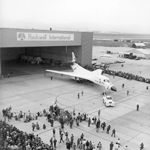 Roll-out of the first Rockwell B-1A 74-0158