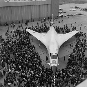 Roll-out of the first Rockwell B-1A 74-0158