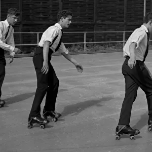 Roller skaters at Deal, Kent