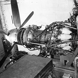 Rolls Royce RB39 Clyde axial turboprop on the testbed