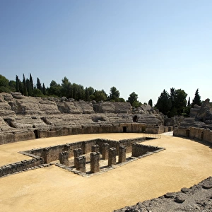 Roman amphitheatre. 2nd century BC. Italica. Spain
