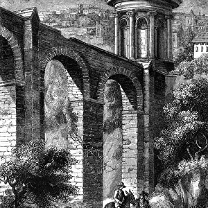Roman aqueduct at Evora, Portugal