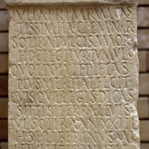 Roman Art. Ara of Iulia Primarum Sotira. White marble