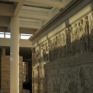 Roman Art. Italy. Ara Pacis Augustae. Processional frieze an