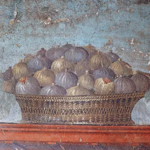 Roman art. Italy. Fresco. Basket of figs. 1st century AD. Op