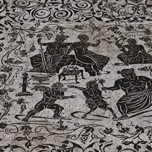 Roman Art. Italy. House of Bacchus and Ariadne. Floor mosaic