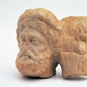 Roman Art. Silvanus Head. Museum of La Rioja. Logrono. Spain