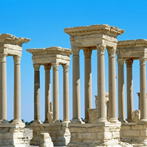 Roman art. Syria. Palmyra. The tetrapylon