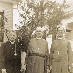 Three Roman Catholic clergymen, Haiti, West Indies