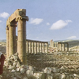 Roman Forum at Jerash (Gerasa), Jordan, Holy Land