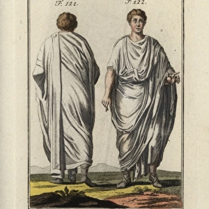 Two Roman men in togas