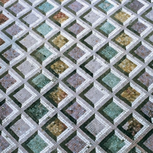 Roman Mosaic of polychrome geometric motifs. 3rd century B. C