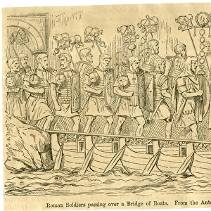 Roman Soldiers passing over Bridge of Boats