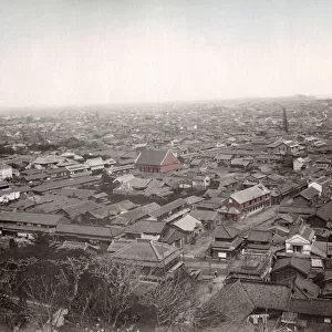 Rooftop view of Tokyo, Japan, c. 1880 s