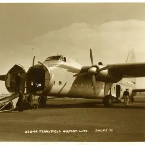 Rover P4 Vintage Car boarding an Aeroplane