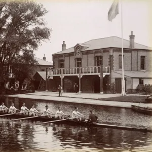 Rowers on the River Cam, c. 1912