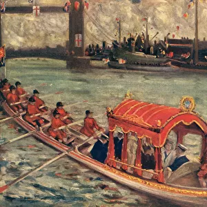 The Royal Barge Leaving The Custom House Quay
