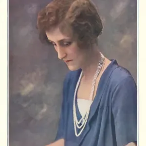 Print of Royal Bridesmaid - Hon. Diamond Hardinge, 1923 Print of Royal Bridesmaid - Hon. Diamond Hardinge, 1923