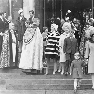 Royal Family at Christmas Service, 1969