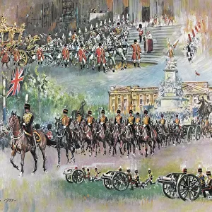 Royal Horse Artillery at Silver Jubilee, 1977