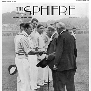 A Royal Interlude: English cricketers meet King George V