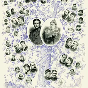 The Royal Oak - Queen Victoria and descendents family tree