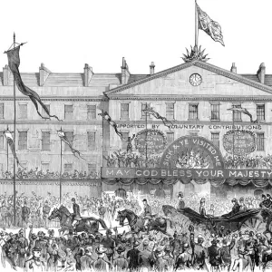 Royal Procession passing the London Hospital, Whitechapel