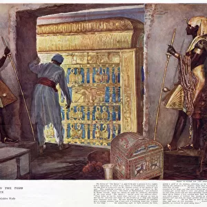 The royal shrine within the tomb of Tutankhamen