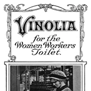 Royal Vinolia Cream advertisement, munition worker, WW1