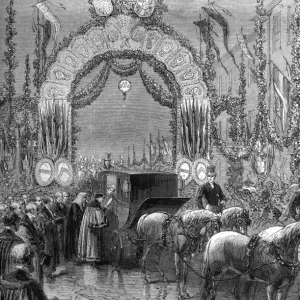 Royal Wedding Procession Print, 10th March 1863 Royal Wedding Procession Print, 10th March 1863