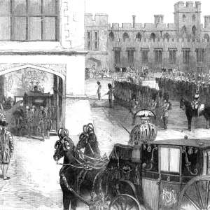 Print of Royal Wedding Party Approaching St George's Chapel Print of Royal Wedding Party Approaching St George's Chapel