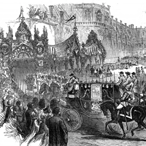 Royal wedding 1863 - leaving Windsor Castle
